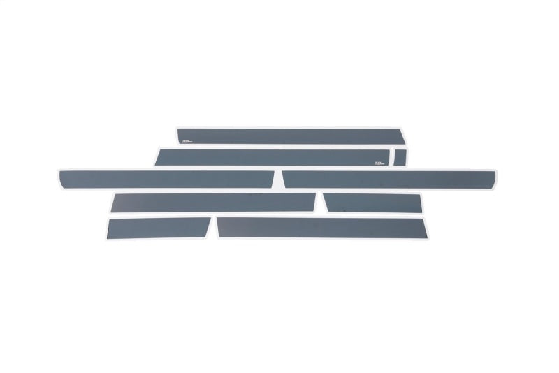 Putco 15-19 GMC Sierra HD Crew Cab 8ft Long Box (10pcs) Black Platinum Rocker Panels - 9751234BP