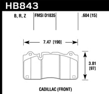 Load image into Gallery viewer, Hawk Performance Ceramic Brake Pads - HB843Z.604