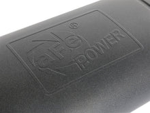 Load image into Gallery viewer, aFe MACH Force-Xp 409 SS Muffler w/ Black Finish 3in Center/Offset 22in L x 11in x 5in - Oval Body - 49M00016-B