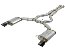 Load image into Gallery viewer, aFe MACHForce XP 3in 304 SS Loud Tone Cat-Back w/ Black Tips 15-17 Ford Mustang V6-3.7L/V8-5.0L - 49-33087-B