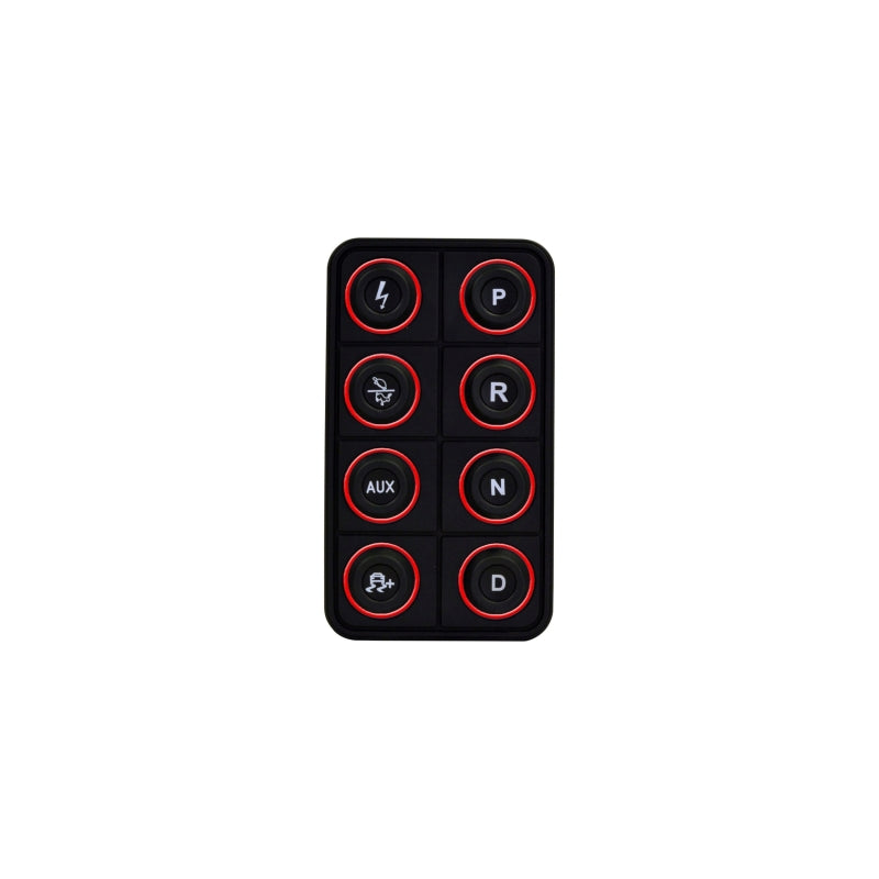 AEM EV 8 Button Keypad CAN Based Programmable Backlighting - 30-8400