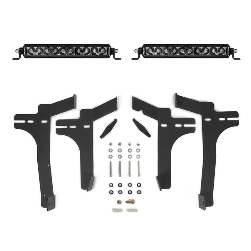 Rigid Industries 24+ Toyota Tacoma 10in. SR Midnight Grill Kit - 46814