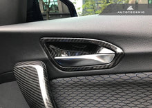 Load image into Gallery viewer, AutoTecknic Dry Carbon Interior Door Handle Trim Set - BMW F87 M2 | F22 2-Series | F20 1-Series