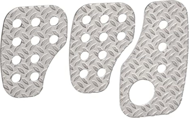OMP Knurled Sand-Blasted Aluminum Pedals (Set of 3) - OA0-1050