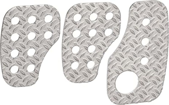 OMP Knurled Sand-Blasted Aluminum Pedals (Set of 3) - OA0-1050
