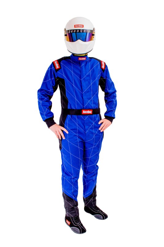 RaceQuip Blue Chevron-1 Suit - SFI-1 XL - 130926RQP