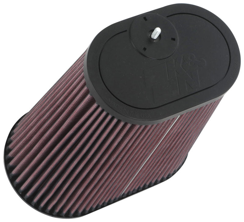K&N Universal Clamp-On Air Filter 3-1/8in Dual FLG  8-7/8in X 5-3/16 B 6-1/4in X 4IN T, 9inH W/STUD - RU-1012