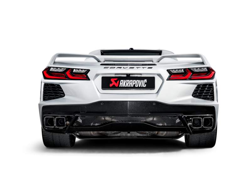 Akrapovic 2020 Chevrolet Corvette Stingray (C8) OPF/GPF Slip-On Line (Titanium) w/ Titanium Tips - S-CO/TI/4