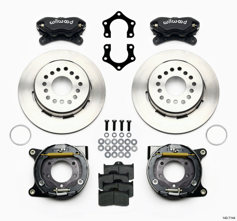 Wilwood Forged Dynalite P/S Park Brake Kit Mopar/Dana 2.36in Off w/Snap Ring Bearing - 140-7144