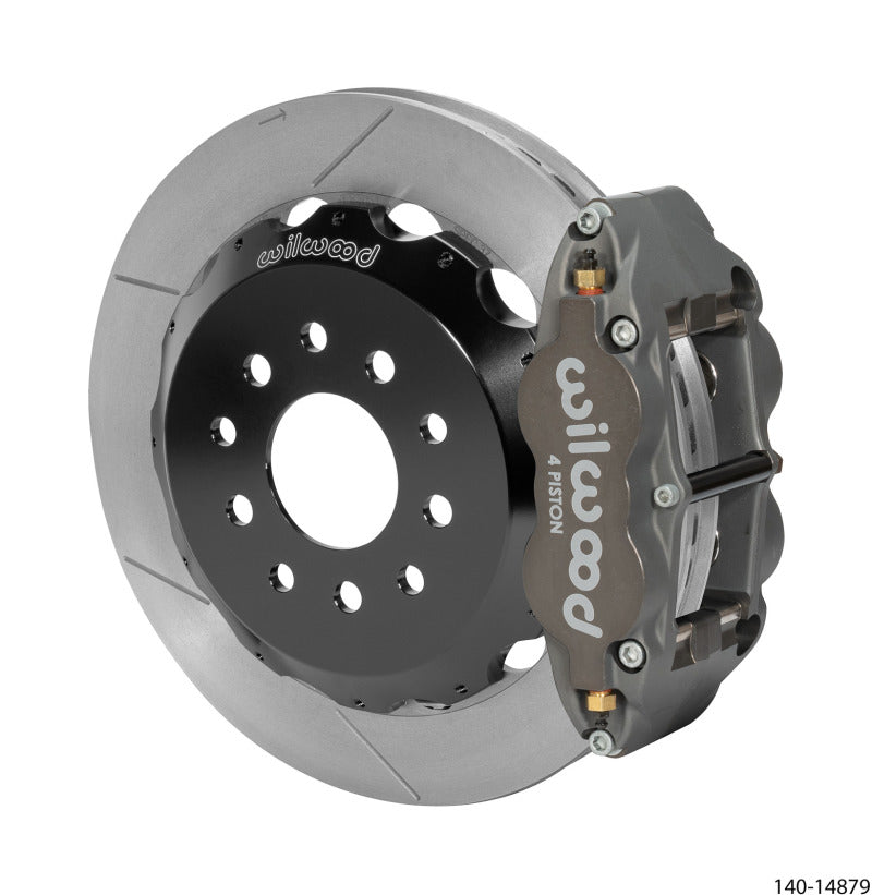 Wilwood Narrow Superlite 4R Rear Kit 12.88in Slotted Rotor Anodized 88-96 Chevy Corvette C4 - 140-14879