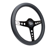 Load image into Gallery viewer, NRG Light Weight Gaming Steering Wheel - Driftz 350mm 3 Black Chrome Spokes Perforated Leather - ST-034BC-PR