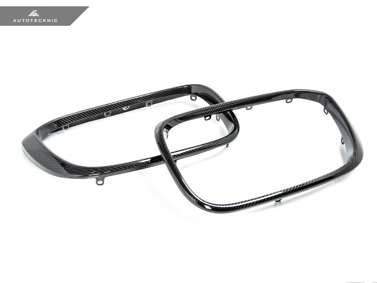 AutoTecknic Replacement Dry Carbon Grille Surround Set - BMW G01 X3 | G02 X4 Pre-LCI