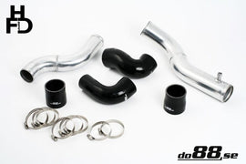 do88 Volvo 7/940 Turbo Top Connection Pipe Kit Black Hoses 3in Throttle Body - TR-740-S-76