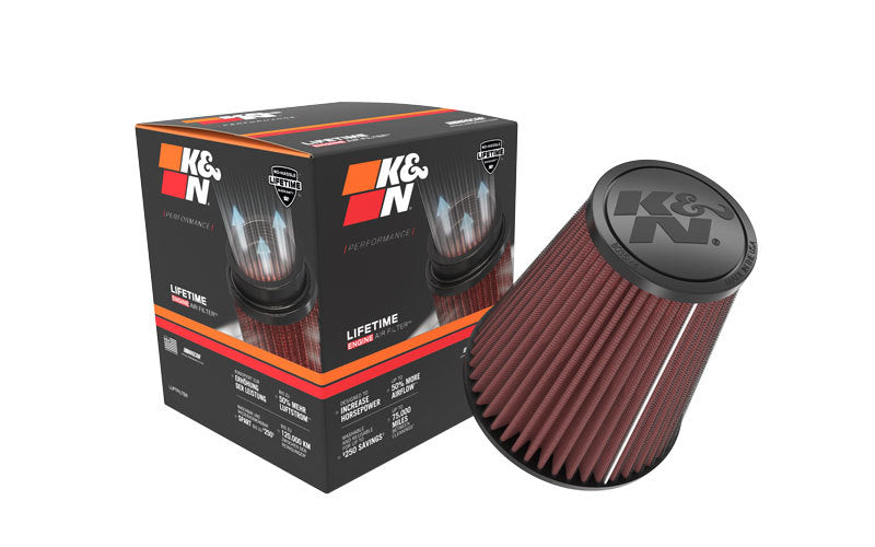 K&N Universal Rubber Filter 3.25 inch FLG / 5.75 inch Bottom / 3.5 inch Top / 6.6875 inch Height - RU-4470