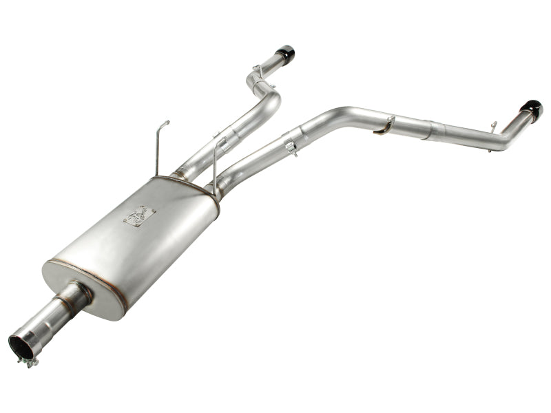 aFe MACHForce XP Exhausts Cat-Back SS-409 EXH CB Dodge Ram 1500 5.7L HEMI 09-13 Glossed Black - 49-42013-B