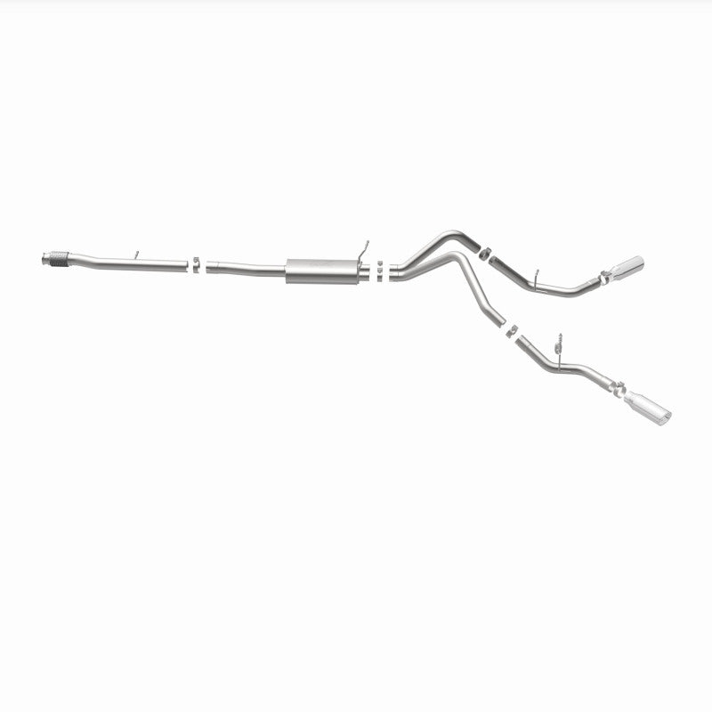 Magnaflow 14 Chev Silverado V8 5.3L CC/EC Cab Dual Split Behind Rear Tires Exit SS Cat Back Perf Exh - 15269