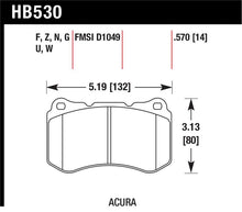 Load image into Gallery viewer, Hawk HP+ Street Brake Pads - HB530N.570
