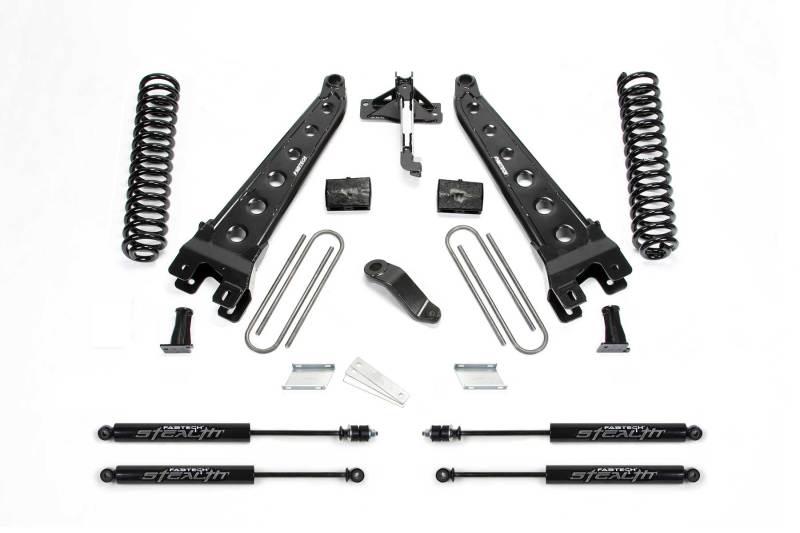 Fabtech 2017 Ford F450/F550 4WD Diesel 6in Rad Arm Sys w/Coils & Stealth - K2282M