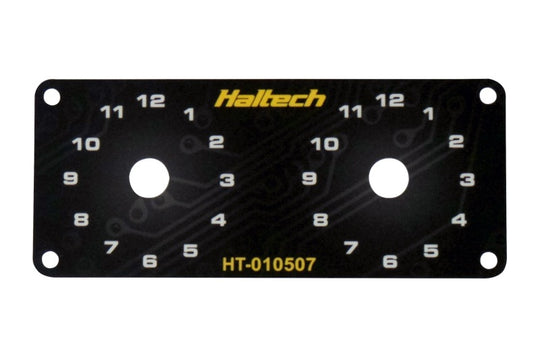 Haltech Dual Switch Panel w/Yellow Knob - HT-010507