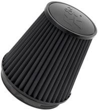 Load image into Gallery viewer, K&amp;N Universal Rubber Filter Round Tapered 6in Flange ID x 7.5in Base OD x 5.25in Top OD x 8in Height - RU-3101HBK
