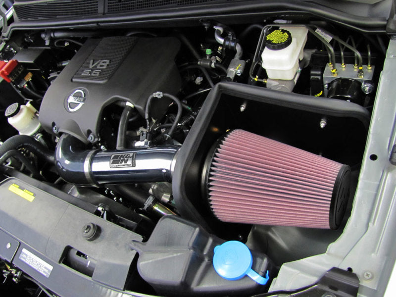 K&N 04-07 Nissan V8-5.6L High Flow Performance Kit - 77-6012KP