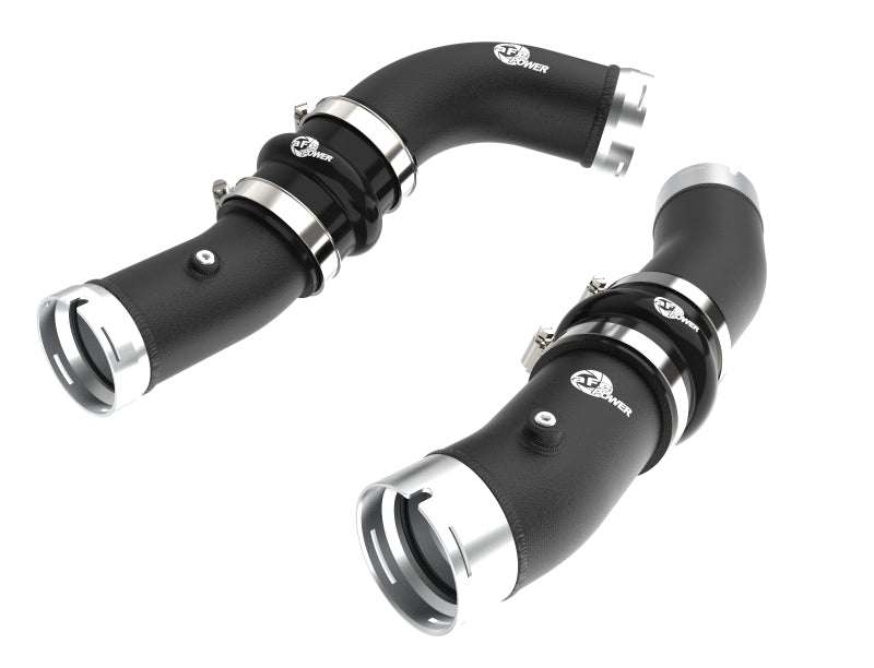 aFe 2024+ Toyota Tacoma BladeRunner 2.5in & 3in Aluminum Hot & Cold Charge Pipe Kit - Black - 46-20724-B