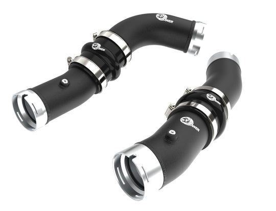 aFe 2024+ Toyota Tacoma BladeRunner 2.5in & 3in Aluminum Hot & Cold Charge Pipe Kit - Black - 46-20724-B