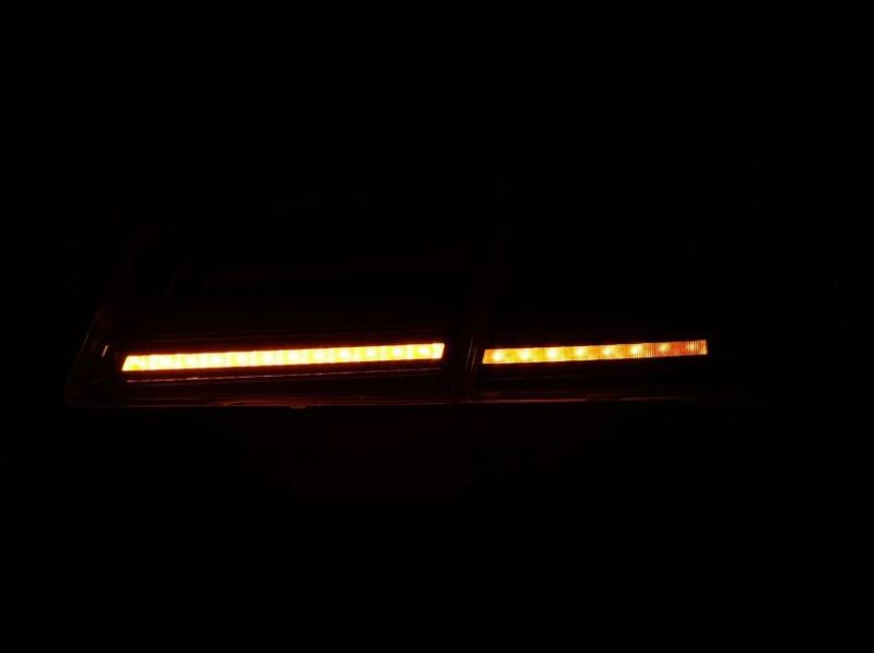 AlphaRex 12-21 Tesla Model S LUXX-Series LED Tail Lights - Black/Red (US Models Only) - 601130