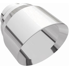 Load image into Gallery viewer, MagnaFlow Tip Stainless Double Wall Round Single Outlet Polished 4.5in DIA 2.5in Inlet 5.75in Length - 35224