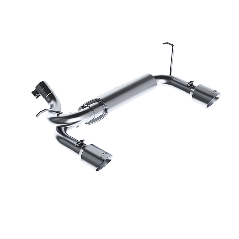 MBRP 07-14 Jeep Wrangler/Rubicon 3.6L/3.8L V6 Axle-Back Dual Rear Exit T409 Performance Exhaust Sys - S5528409