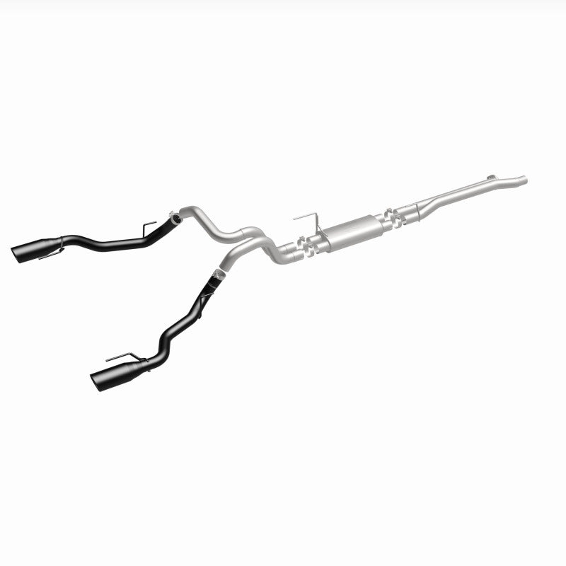MagnaFlow SYS Cat-Back 2017 Ford F-150 Raptor 3.5L Dual Black Coated 3in Tips - 19350