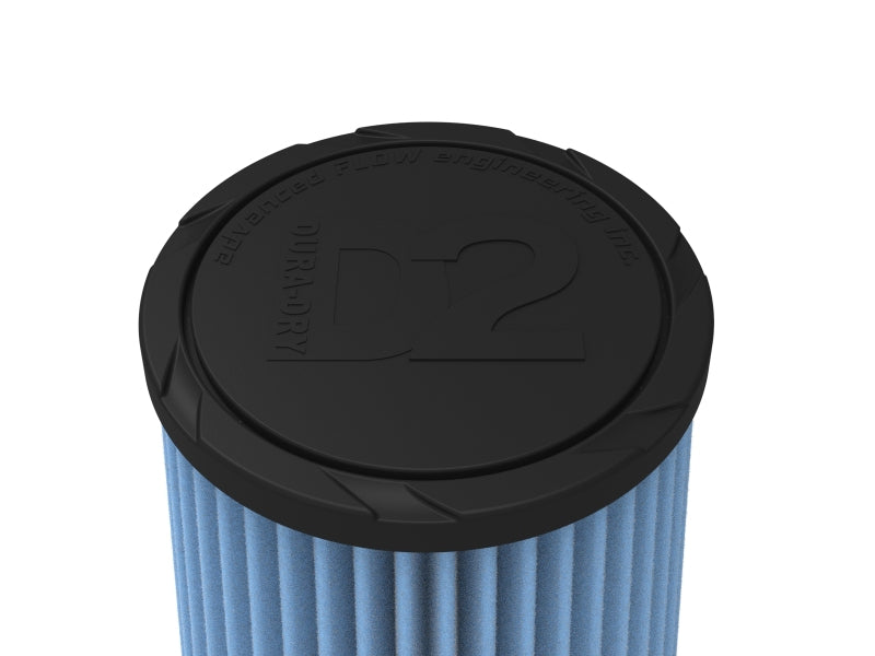 aFe POWER Universal Clamp-On Air Filter w/ D2 Dura-Dry Media - 4.5in F x 6in B x 4.75in T x 7in H - 21-45507V