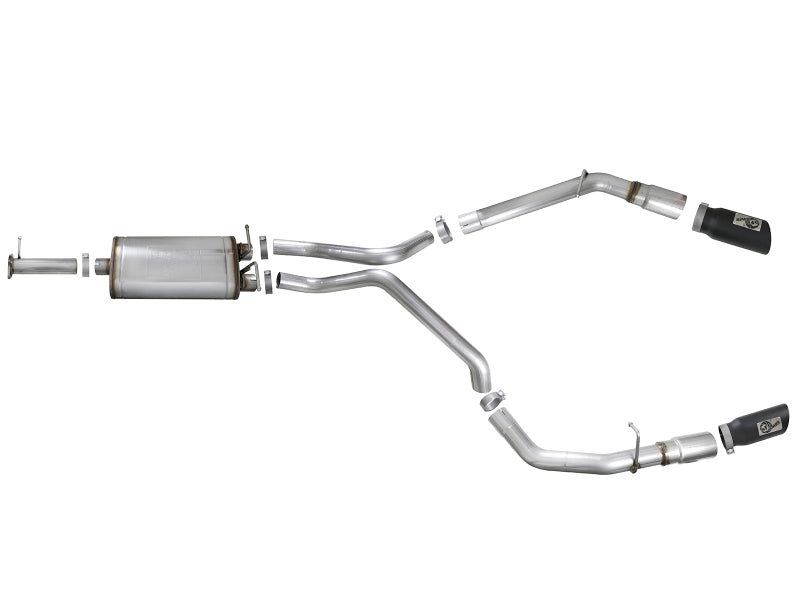 aFe MACH Force-Xp 3in 409 SS Cat-Back Exhaust 2019 RAM 1500 V8-5.7L w/ Black Tip - 49-42059-B