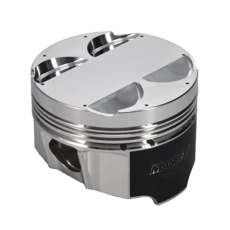 Manley Mitsubishi 4G63/4G63T EVO VIII/IX 85.5mm Bore 10.0:1 Comp Flat Top Pistons w/Rings (ED) - 606405CE-4