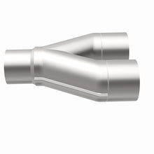Load image into Gallery viewer, MagnaFlow Universal Trans Y-Pipe All SS 4inch (Dual) 3.5inch (Single) x 13inch (Overall) - 10800