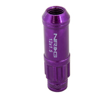 Load image into Gallery viewer, NRG 700 Series M12 X 1.5 Steel Lug Nut w/Dust Cap Cover Set 21 Pc w/Locks &amp; Lock Socket - Purple - LN-LS700PP-21