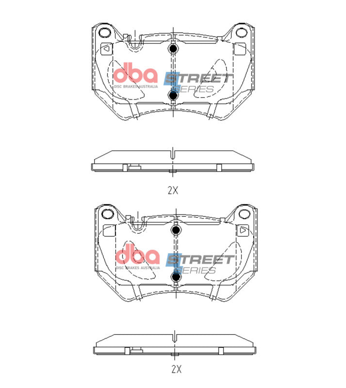 DBA 2017+ Audi Q5 TDB TFSi (FY) Street Series Front Brake Pads - DB15153SS
