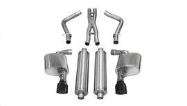 Corsa 2012-2013 Dodge Charger SRT-8 6.4L V8 Black Sport Cat-Back Exhaust - 14463BLK