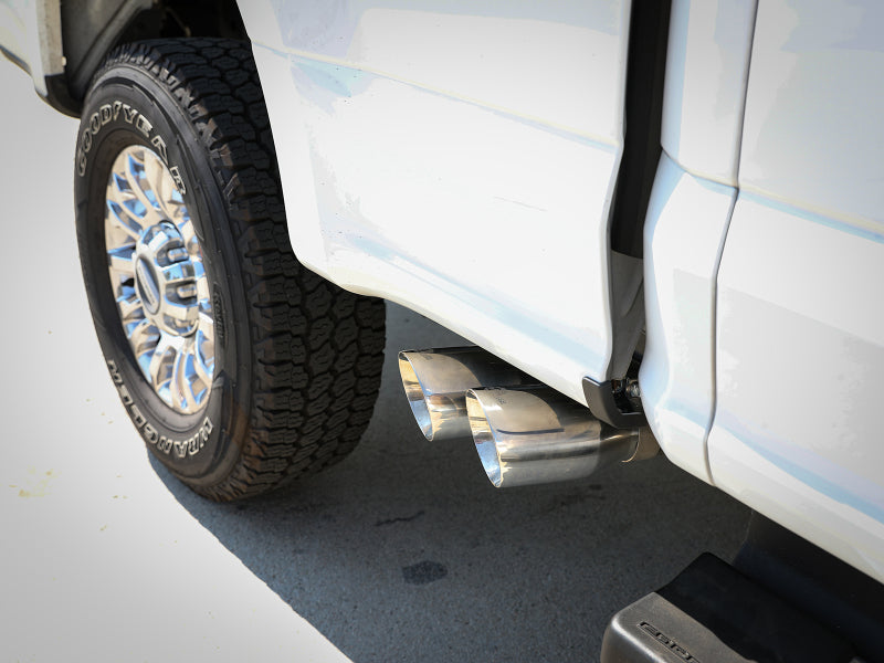 aFe Rebel Series 3in 409 SS Cat-Back Exhaust w/ Polish Tips 17-20 Ford F-250 V8 6.2L - 49-43117-P