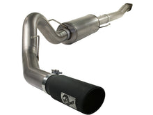 Load image into Gallery viewer, aFe MACHForce XP Exhaust Cat-Back SS-409 4in Black Tip 11-12 Ford F-150 EcoBoost V6-3.5L (tt) - 49-43041-B