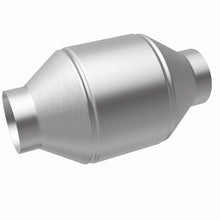 Load image into Gallery viewer, MagnaFlow Univ Cat Conv 2.5in Inlet/Outlet Center/Center Round 3in Body L x 5in W x 8.75in Overall L - 51656