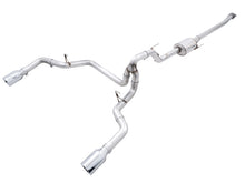 Load image into Gallery viewer, AWE Tuning 0FG 21+ Ford F150 Dual Split Rear Exhaust - 5in Chrome Silver Tips - 3015-32105