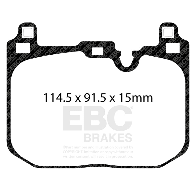 EBC 2018+ BMW X2 Yellowstuff Front Brake Pads - DP42393R