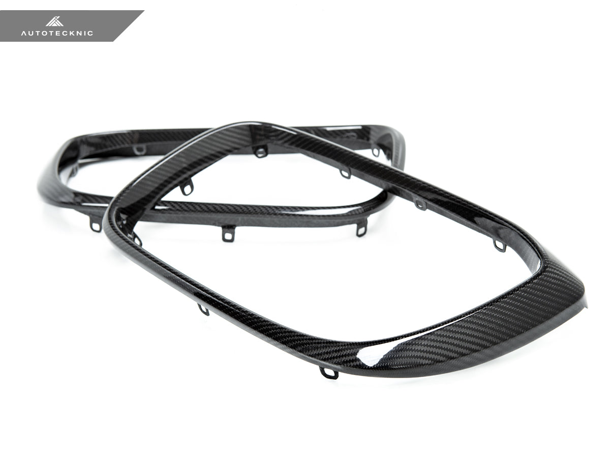AutoTecknic Replacement Dry Carbon Grille Surround Set - BMW G01 X3 | G02 X4 Pre-LCI