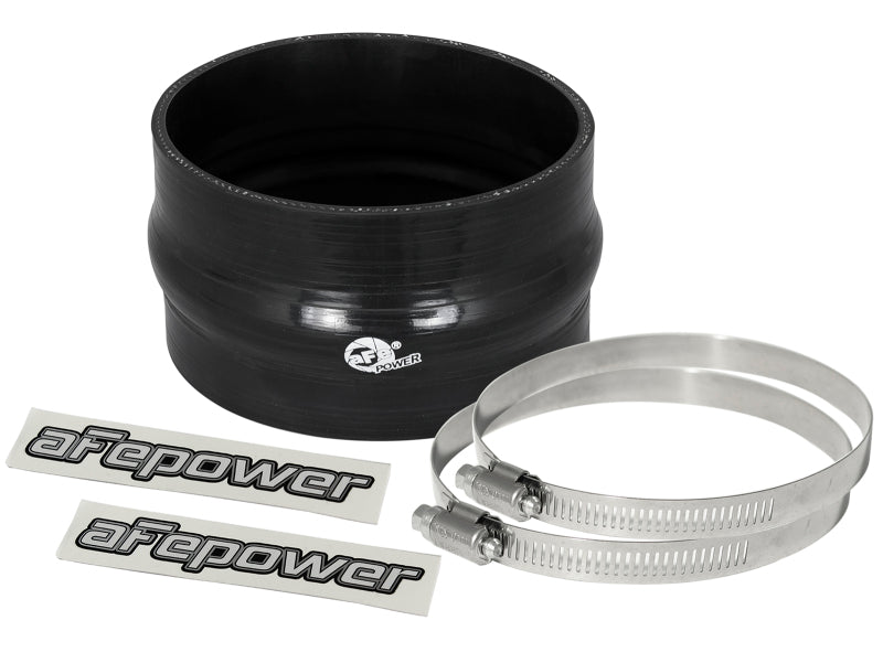 aFe Magnum FORCE 4.75in ID 3in L Straight Reducing Bellow Coupler - Black - 59-00040
