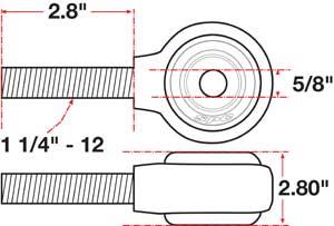 SPC Performance xAxis Rod End Ball Joint - 15748