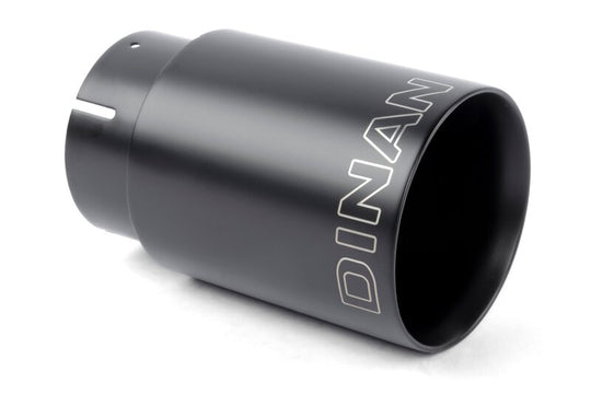 Dinan Double-Walled 4in Clamp-On Exhaust Tip - Black - 4in Outlet / 3.25in Inlet - D663-0574-BOX