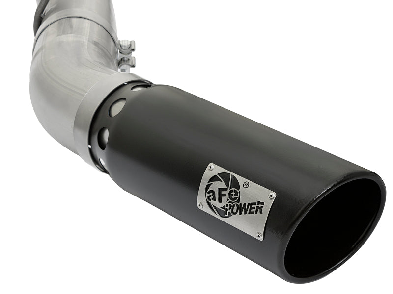 aFe ATLAS 5in DPF-Back Aluminized Steel Exhaust System GM Diesel Trucks 2017 V8 6.6L (td) L5P - 49-04085-B