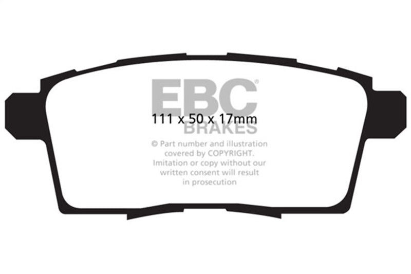 EBC 06-08 Ford Edge 3.5 2WD Redstuff Rear Brake Pads - DP31795C