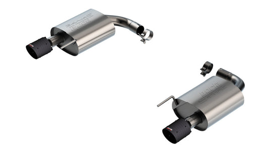 Borla 2024-2025 Ford Mustang Eco Boost 2.3L S-Type Axle Back Exhaust w/ Carbon Fiber Tips - 11986CFBA